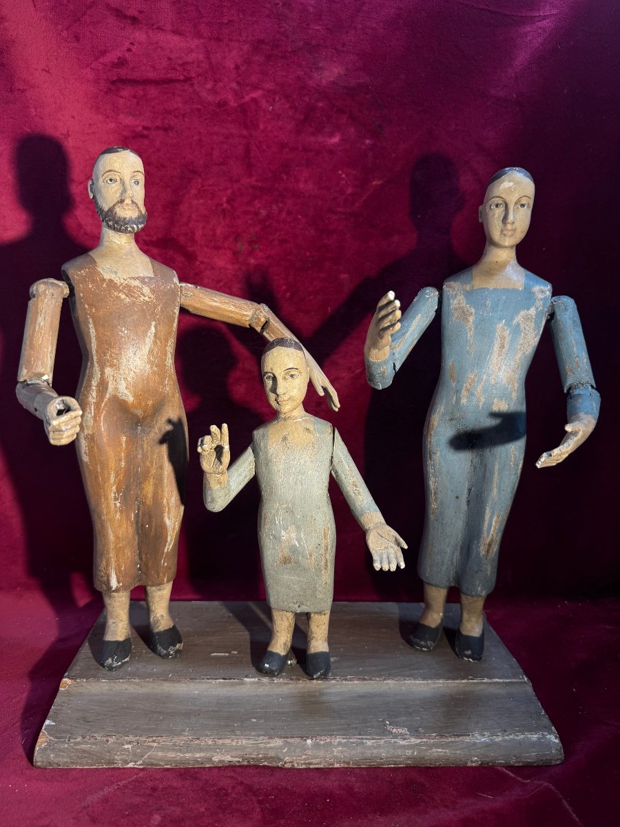 CAPIPOTES SAINTE FAMILLE  YEUX EN VERRE 