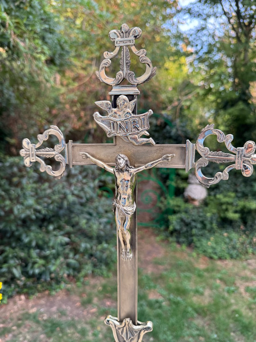 CROIX D AUTEL BRONZE DORE -photo-2