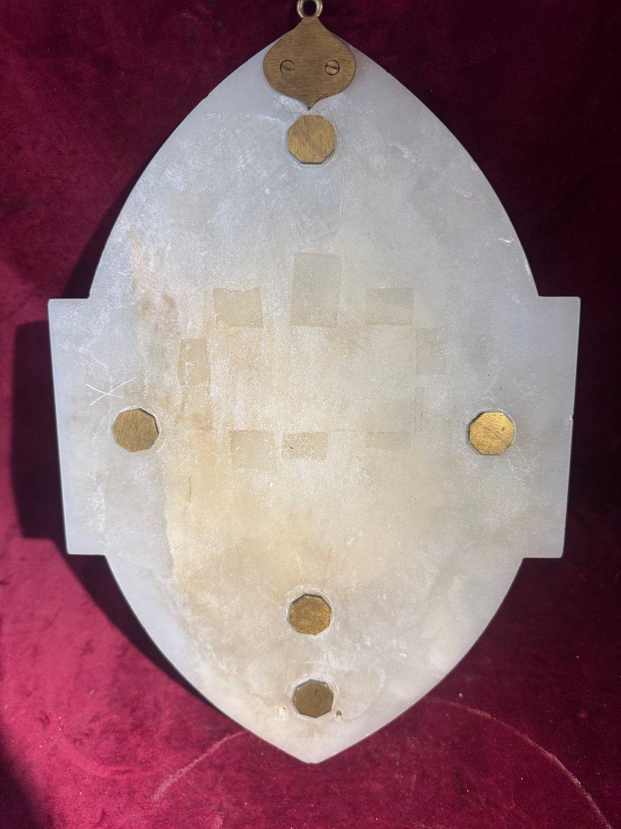BENITIER ONYX EMAUX LIMOGES-photo-3