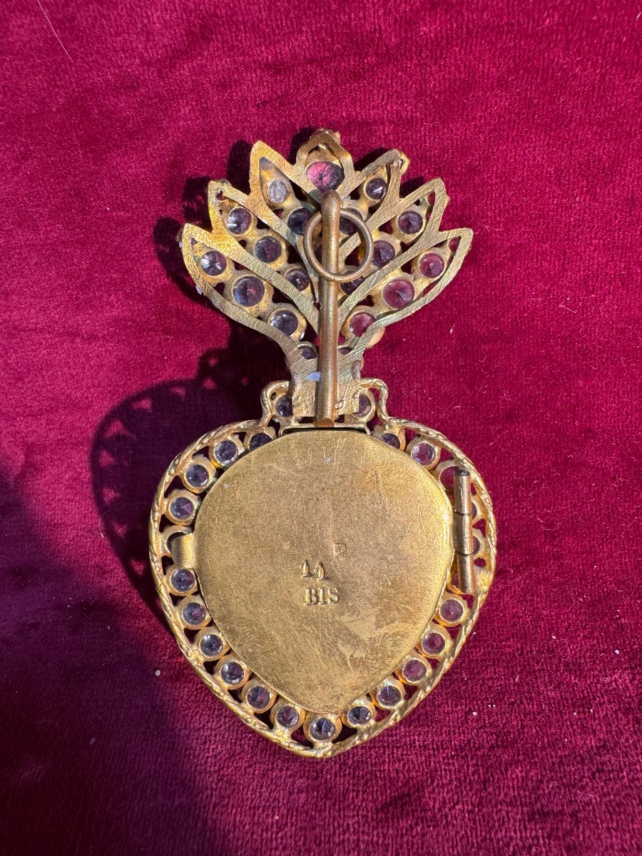 EX VOTO EN FORME DE COEUR DE MARIE-photo-2