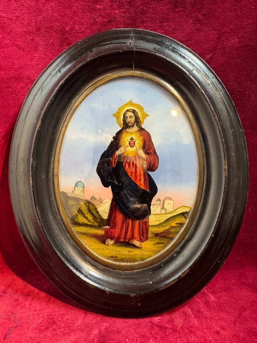 SACRE COEUR  FIXE SOUS VERRE NAPOLEON III