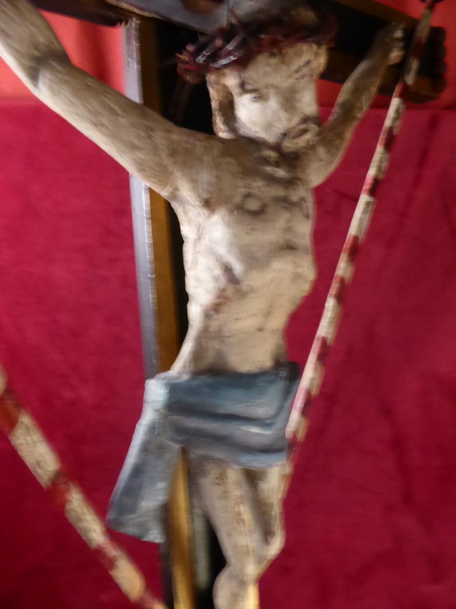 CRUCIFIX DE MARINIER ART POPULAIRE-photo-4