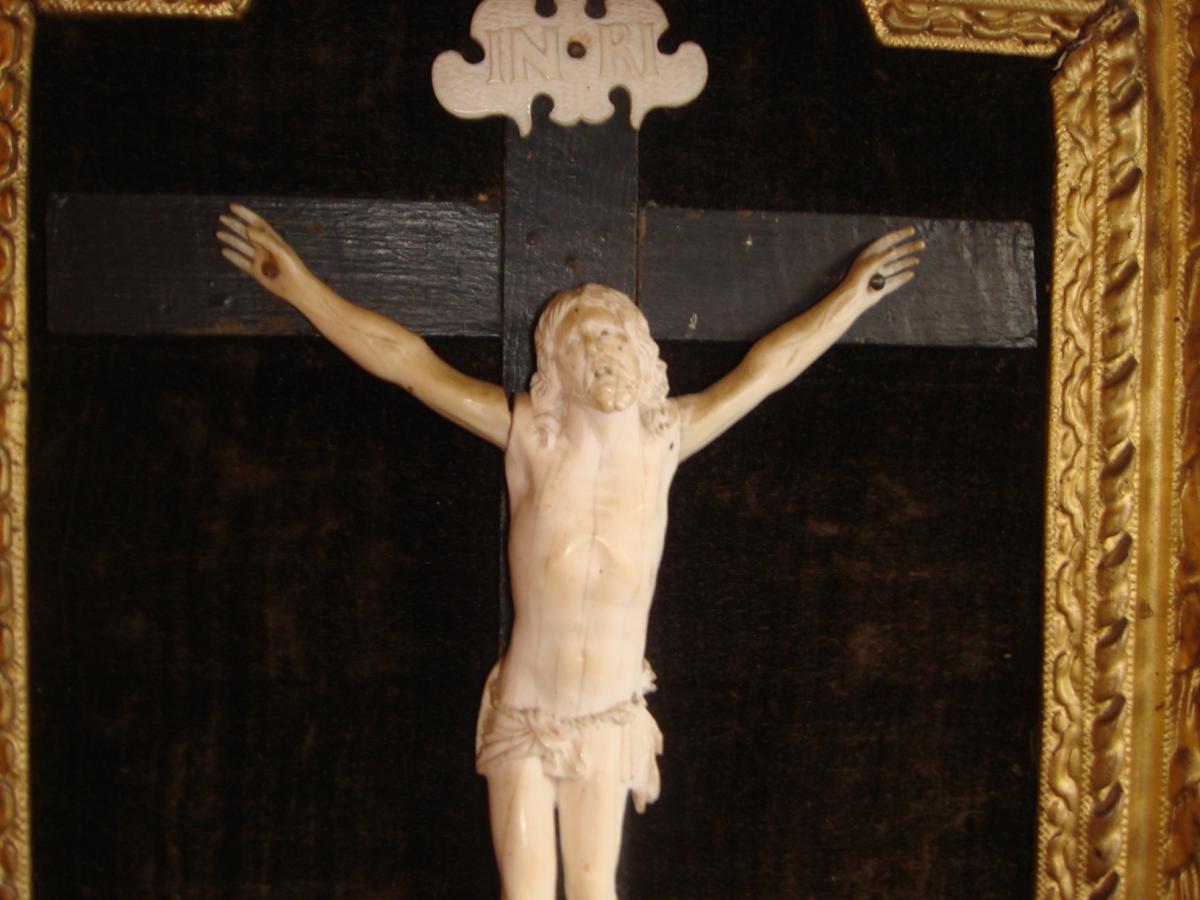 Christ In Ivory Wood Frame Dore XVIII Eme-photo-2