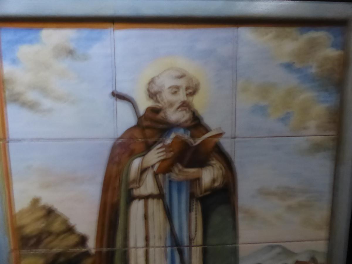 Saint Antoine Peinture Sur Carrelage FAIENCE-photo-2