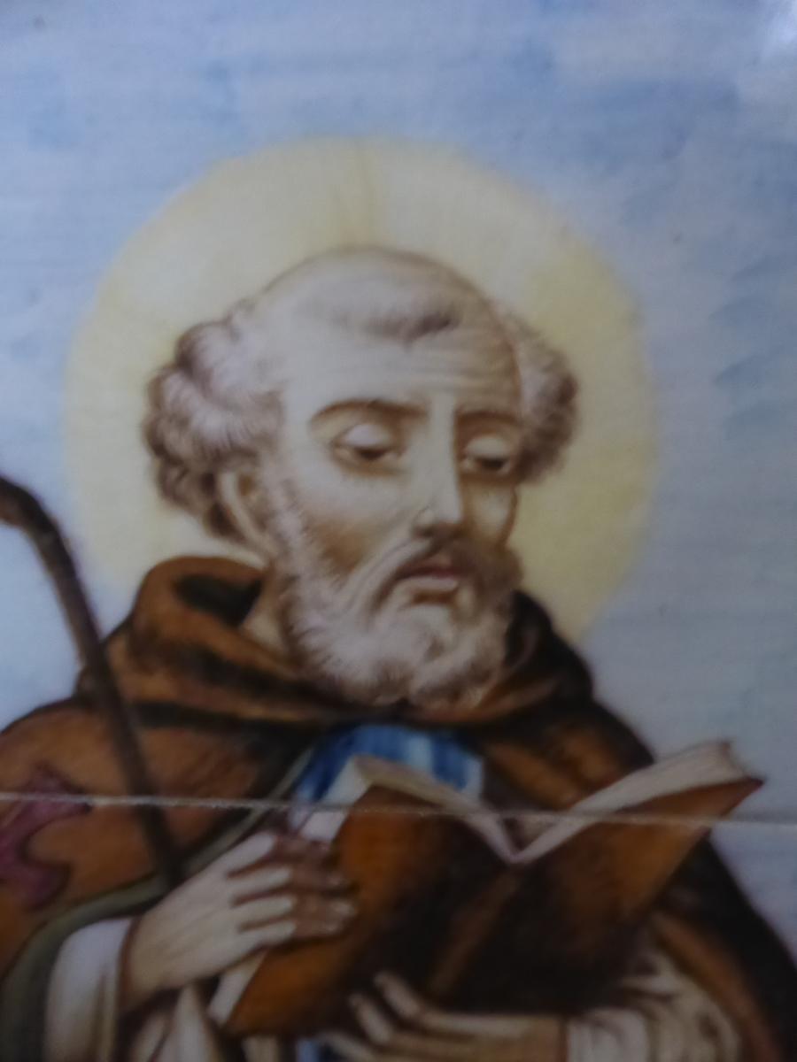 Saint Antoine Peinture Sur Carrelage FAIENCE-photo-1