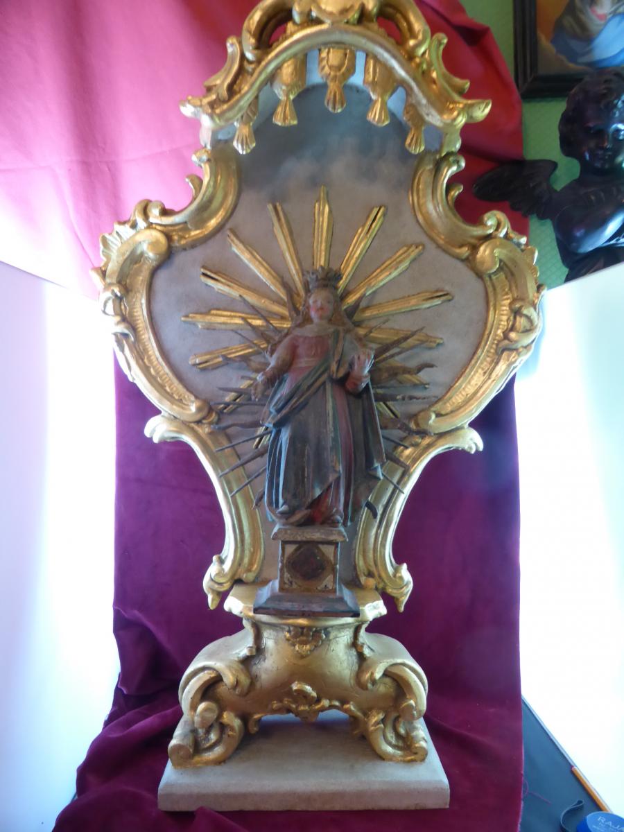 Dais Etagere Pour Statue De Vierge -photo-3