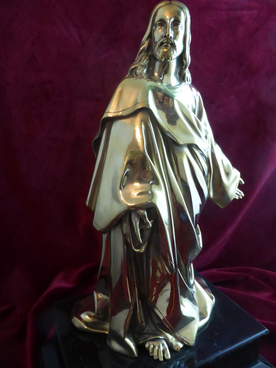 Christ En Bronze Dore  -photo-1