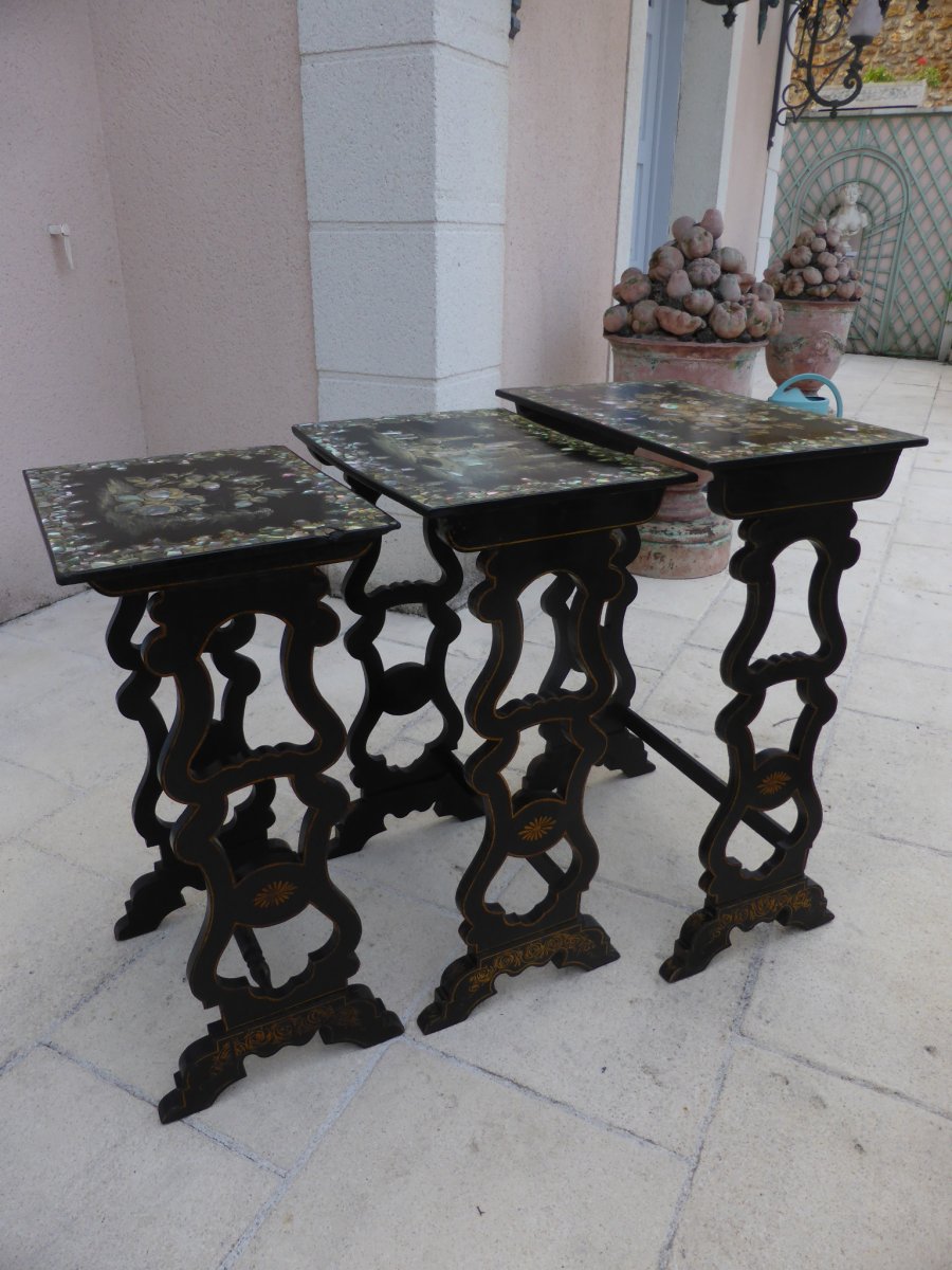 Nesting Tables Napoleon 3 Nacre-photo-2