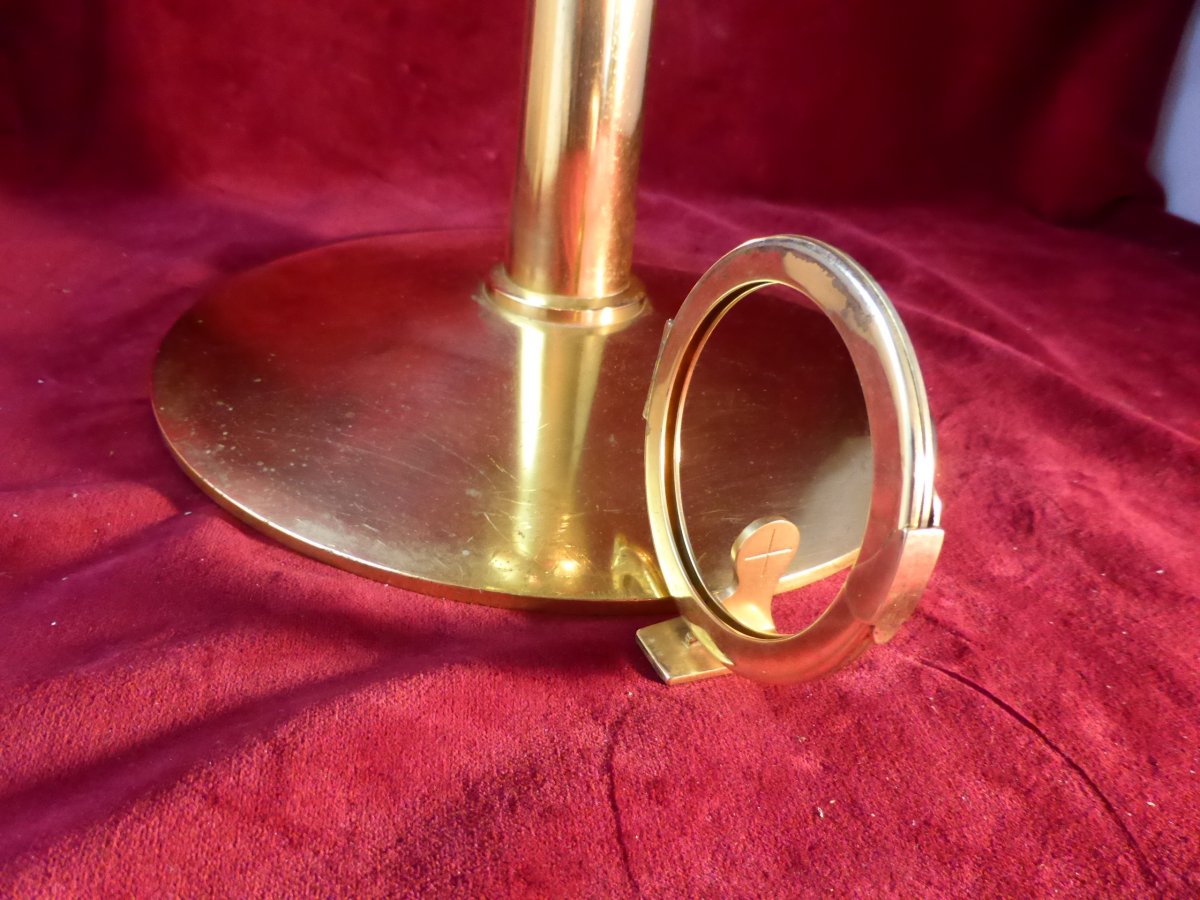 Ostensoir Bronze Dore-photo-3