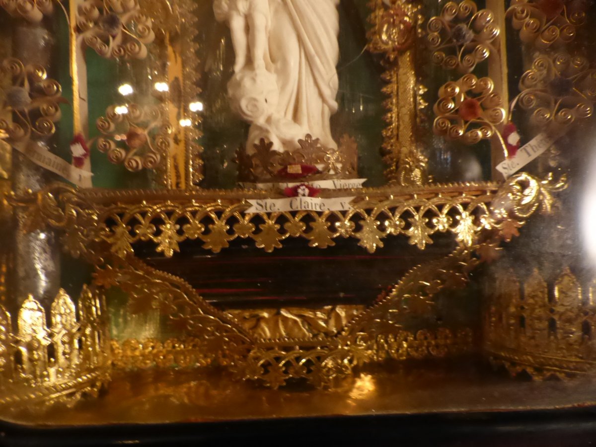 Diorama Reliquary Paperolle Virgin-photo-4