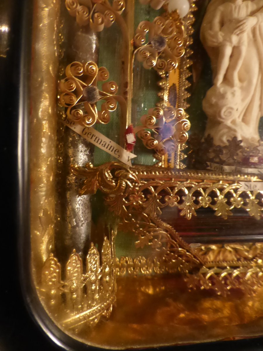 Diorama Reliquary Paperolle Virgin-photo-3