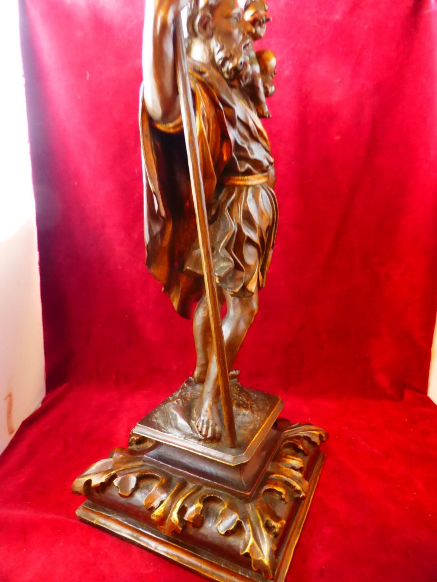 Saint Christopher Wood Statue Spain-photo-3