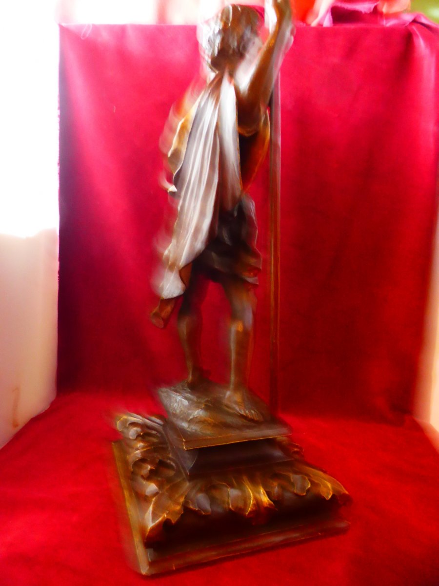 Saint Christopher Wood Statue Spain-photo-3