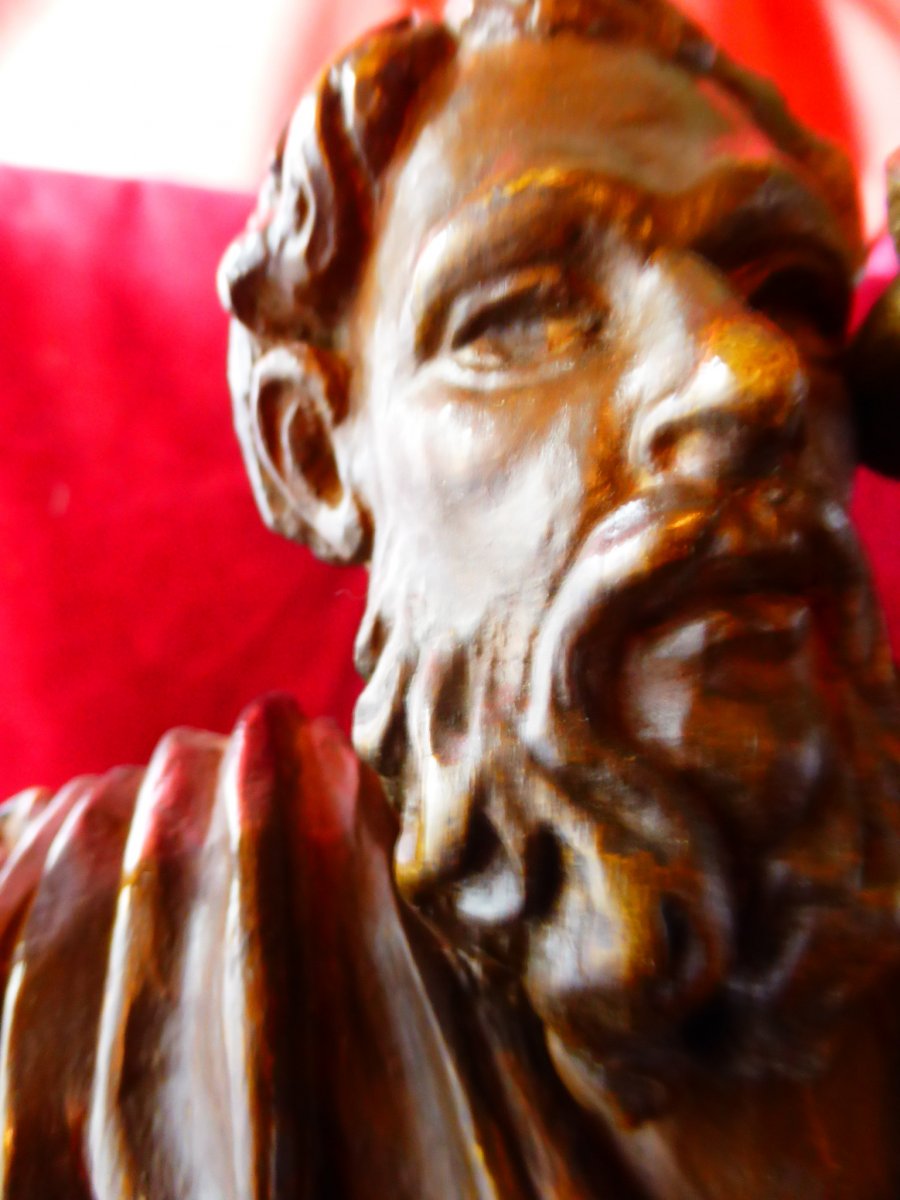 Saint Christopher Wood Statue Spain-photo-4