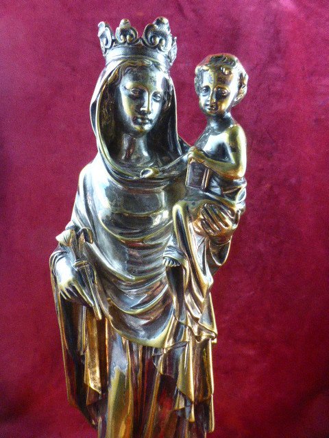 Virgin Al Child Au Lys-photo-5