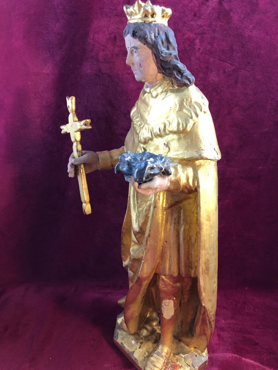 Saint Louis Statue 18 Eme Siecle -photo-3