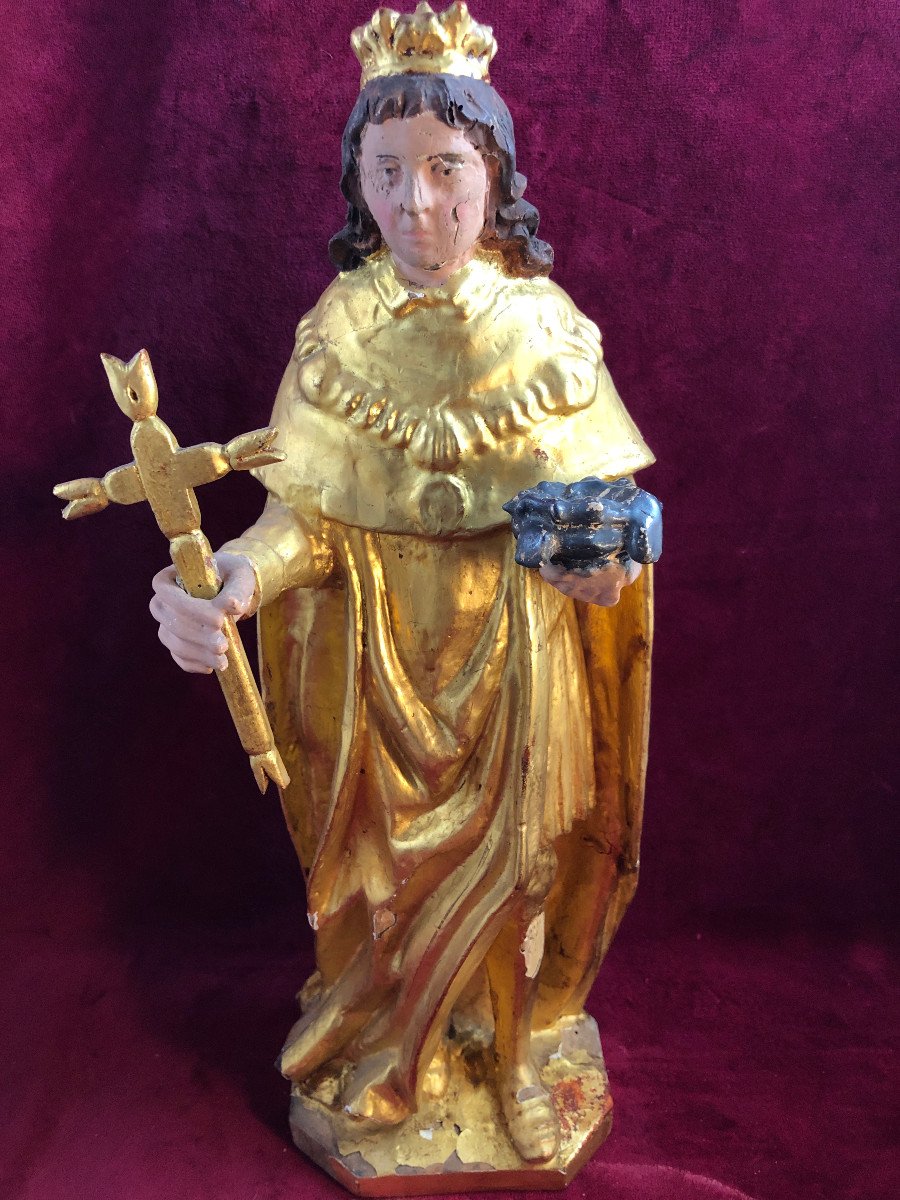 Saint Louis Statue 18 Eme Siecle 