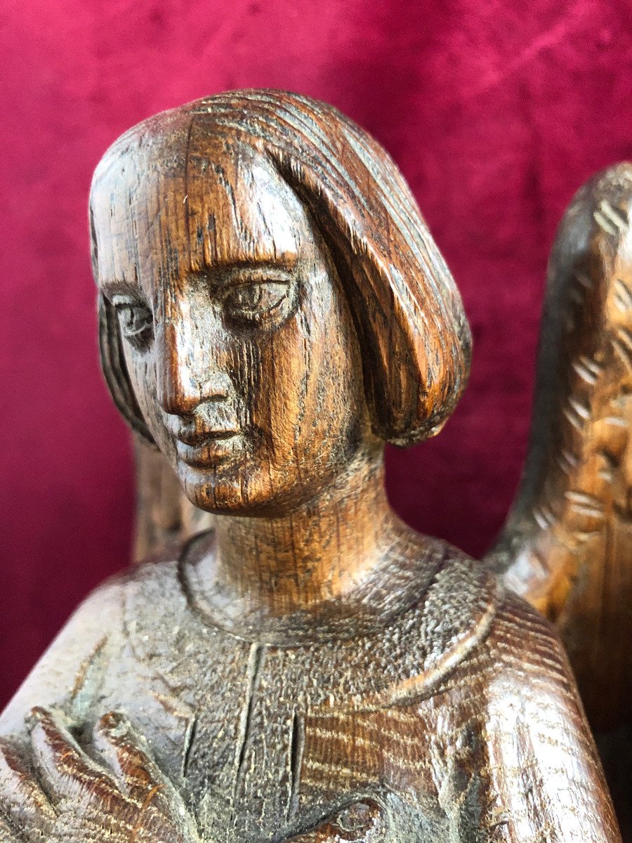 Wooden Angels Pair-photo-1