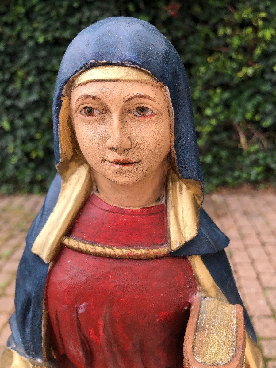 Saint Anne And The Virgin Statuette-photo-4