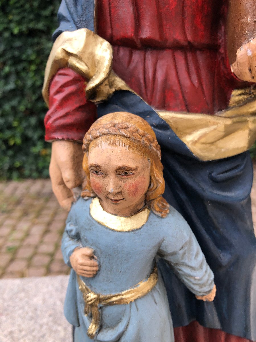 Saint Anne And The Virgin Statuette-photo-1