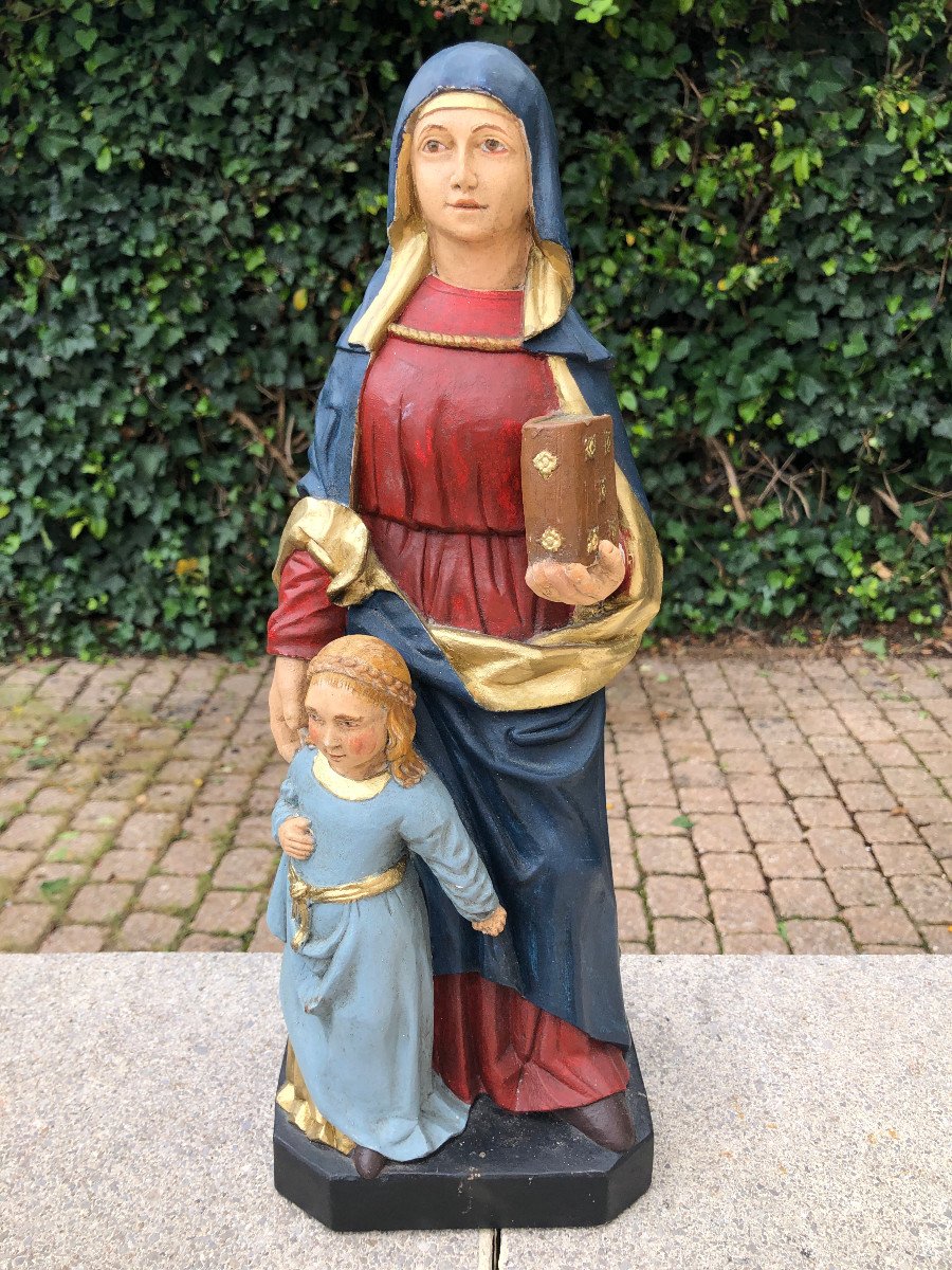 Saint Anne And The Virgin Statuette
