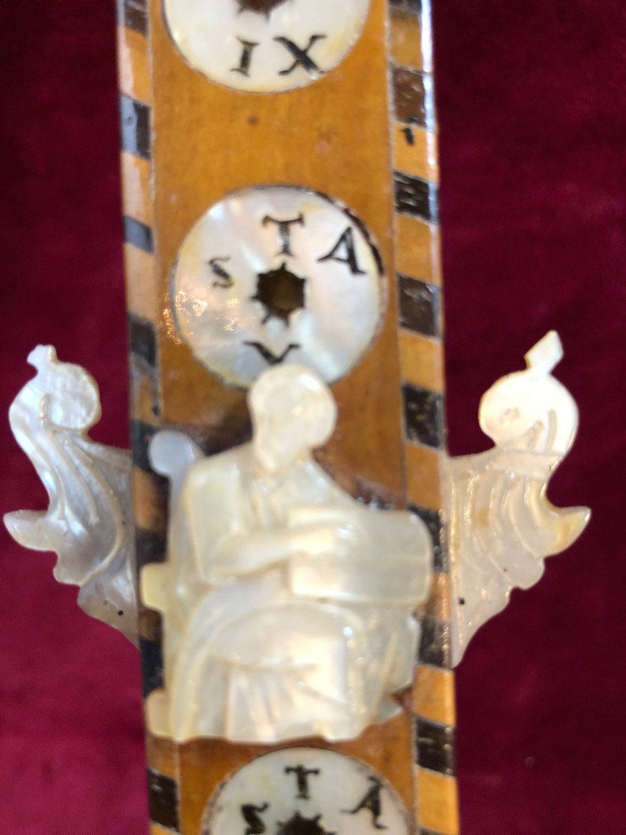 Crucifix In Mother Of Pearl From Jerusalem-photo-2