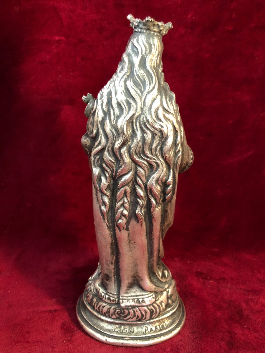 Virgin Al Child Metal Argente-photo-2