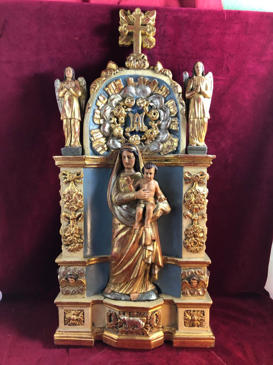 Vierte Al Child Altarpiece Angels And Cherubs