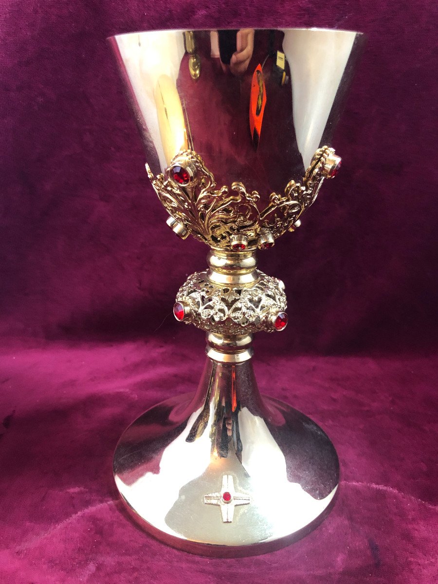 Golden Brass Chalice And Strass
