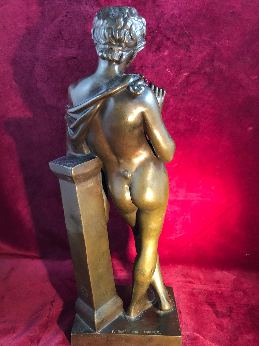 Marsyas Jouant De La Flute Bronze Barbedienne-photo-4