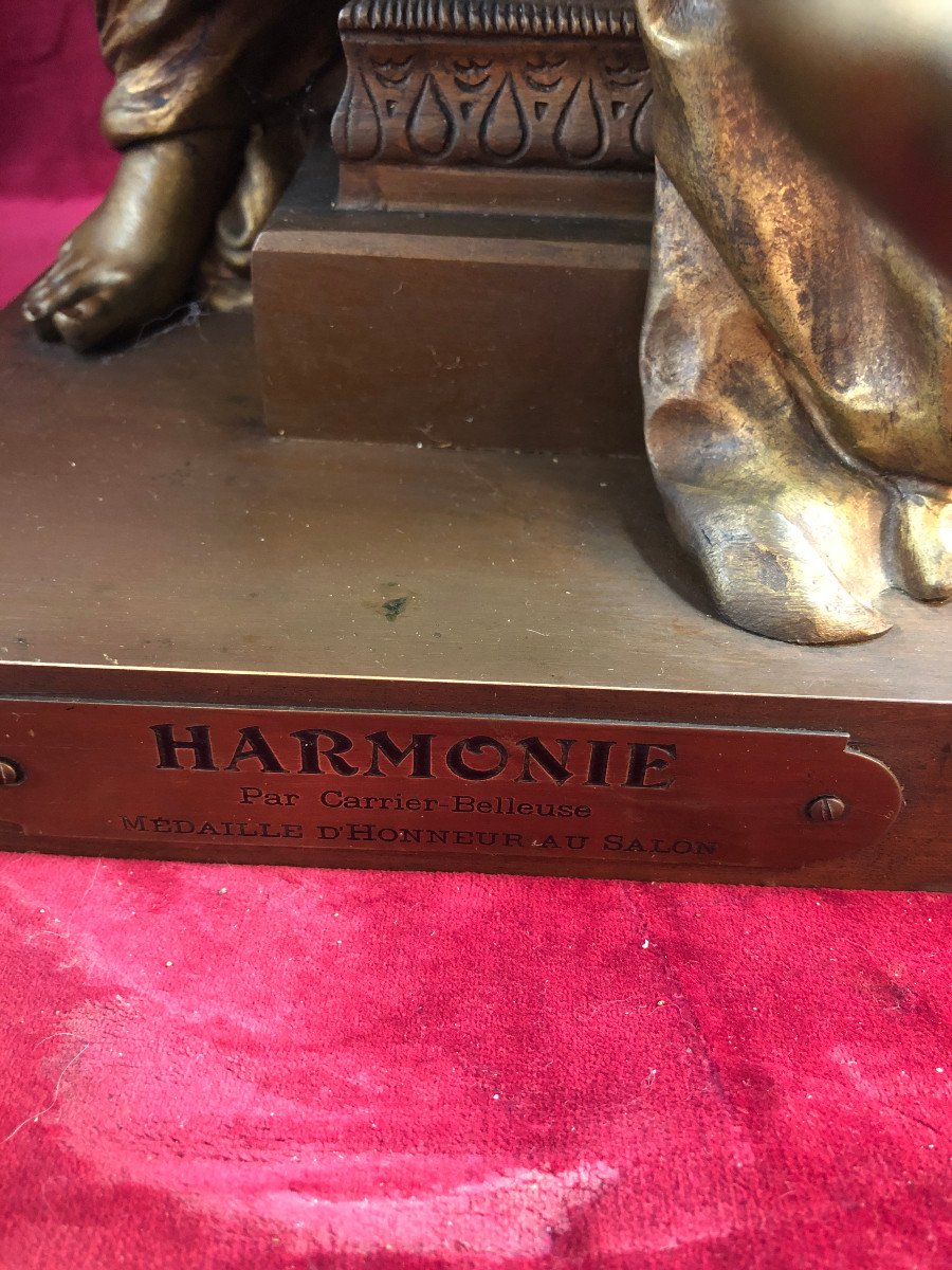 Harmonie Bronze Carrier Belleuse-photo-4