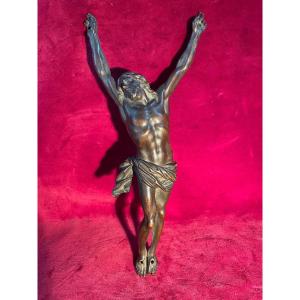 Christ En Bronze Du 18 Eme Siecle