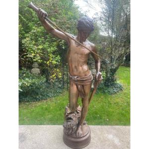 David  Et Goliath Staure Bronze Mercie Barbedienne