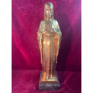 Christ Sacre Heart Gilt Bronze R Will