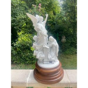 ANNONCIATION GRAND BISCUIT DE SEVRES MATHURIN FRERES