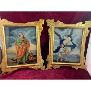 TABLEAUX PAINTURES SOUS VERRE