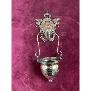 Gilded Brass Holy Water Font 
