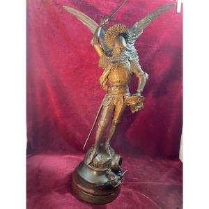 SAINT MICHEL FREMIET BRONZE 