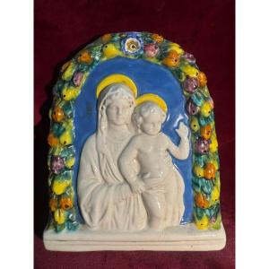 Virgin And Child By Delle Robbia