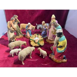 CRECHE PLATRE COLORE