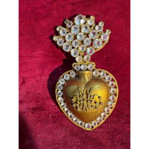 EX VOTO EN FORME DE COEUR DE MARIE