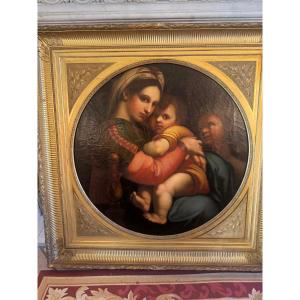 The Virgin On A Chair By Raphael  