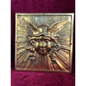 Minerva Plate Bronze Dore