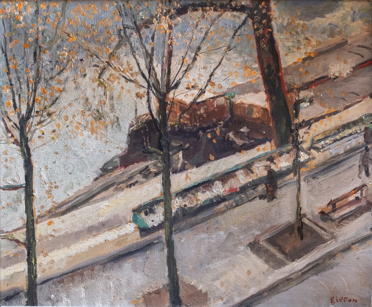 Arthur Fillon (1900-1974) - The Banks Of The Seine -photo-2