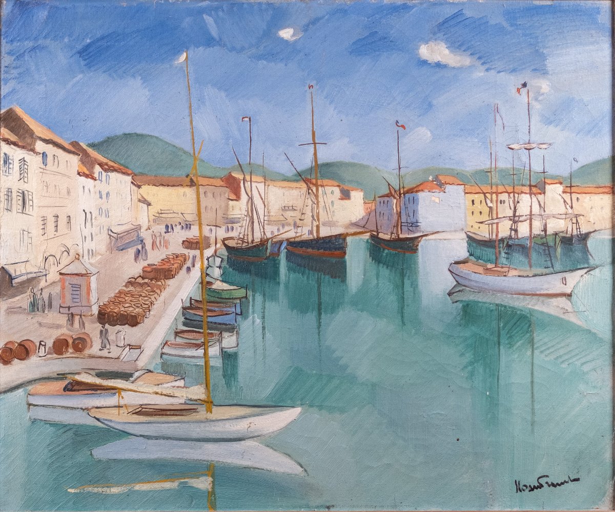 Franck SLOAN ( 1900-1984) - Port du Midi-photo-2