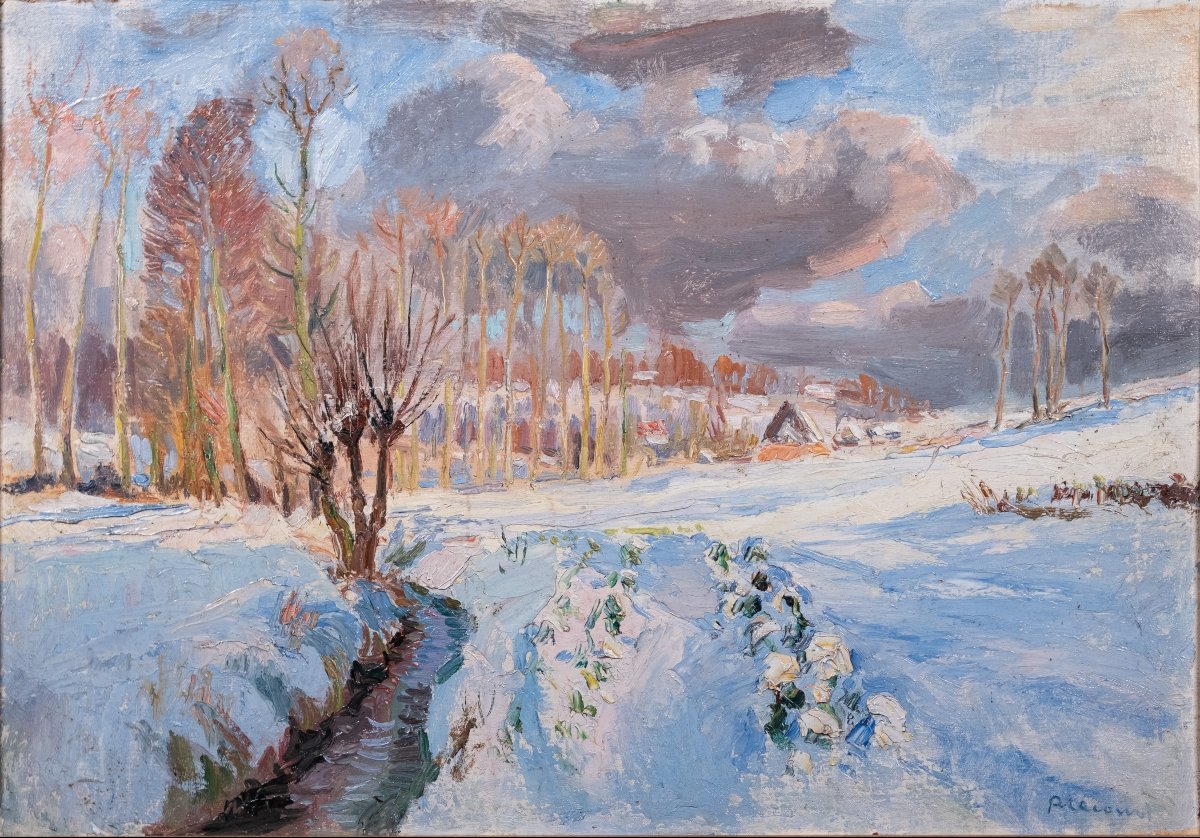 Raimond Lecourt (1882-1946) - Neige-photo-4