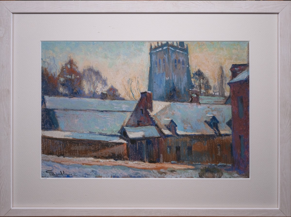 Georges Bradberry (1878-1959) - View Of The Bec-hellouin Abbey 