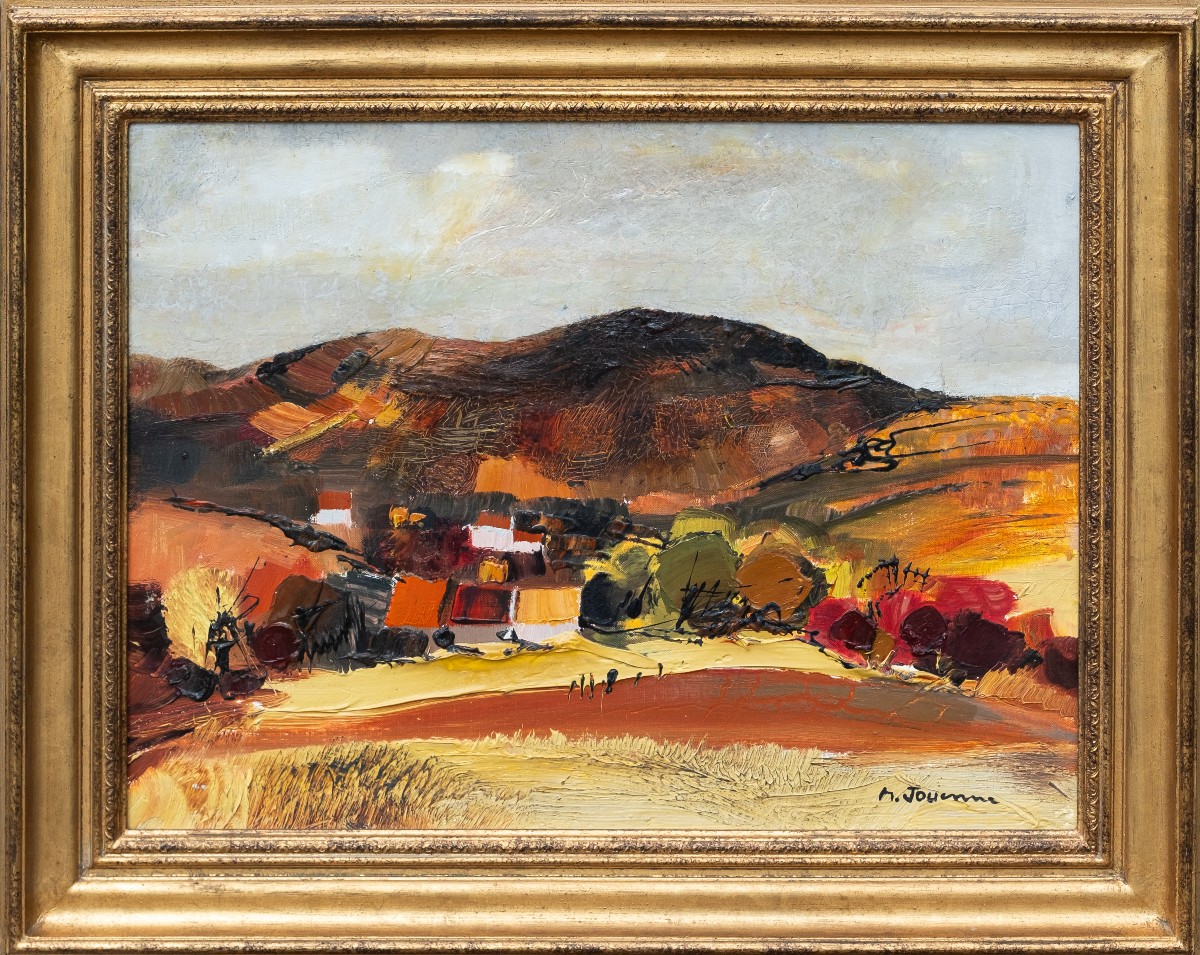 Michel JOUENNE (1933-2021) - Hameau en Bourgogne 