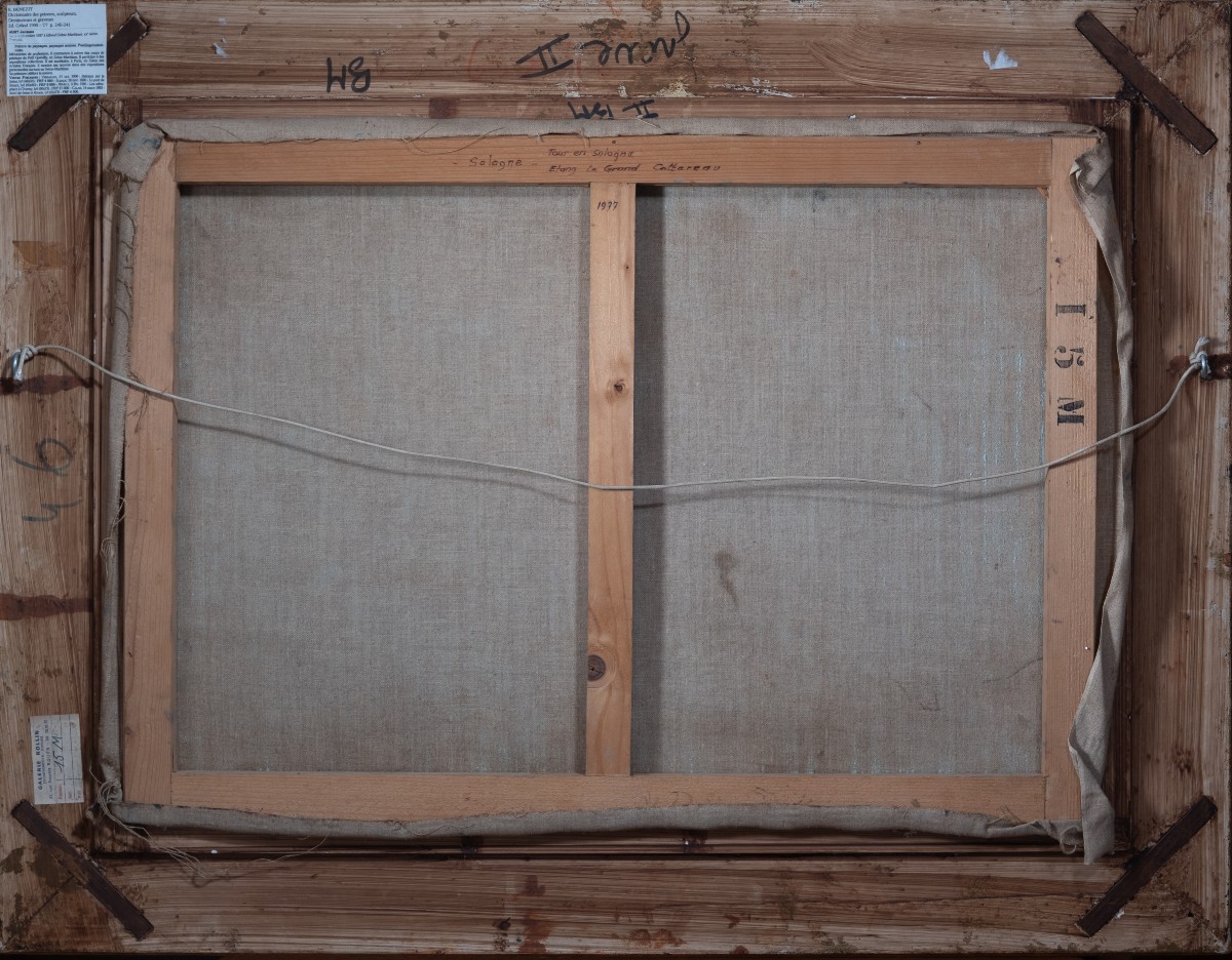 Jacques Huet (1937) - Tour In Sologne, Grand Cottereau Pond-photo-2