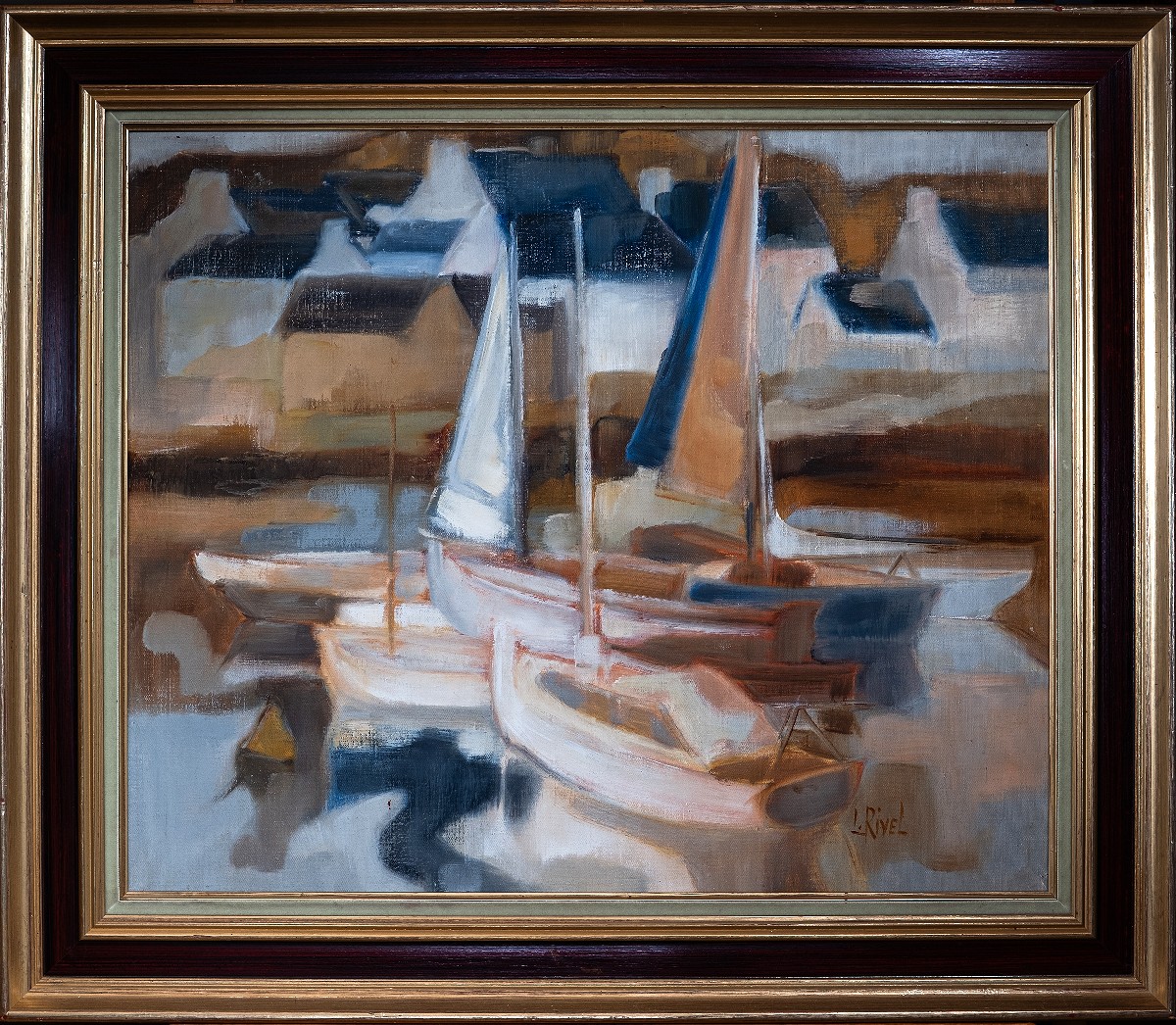 Lucie RIVEL ( 1910-1995) - Bateaux à Concarneau